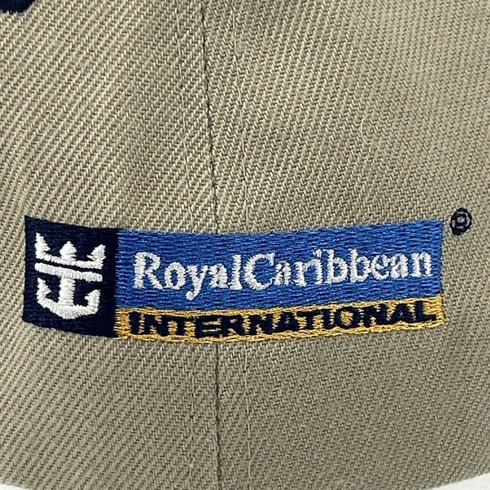 Royal‎ Caribbean International Crown & Anchor Society Strapback Hat Cap Tan NWOT - Picture 3 of 10